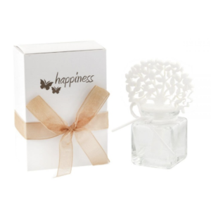 ΔΟΧΕΙΟ ΓΙΑ ΑΡΩΜΑΤΙΚΟ ΧΩΡΟΥ ΓΥΑΛΙΝΟ ΤΕΤΡΑΓΩΝΟ ΣΕ ΚΟΥΤΙ ΜΕ ΔΕΝΤΡΟ ΖΩΗΣ