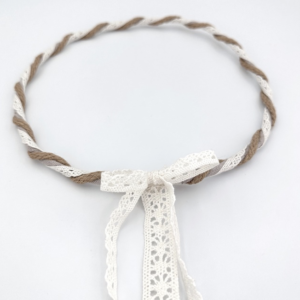 RNΣΤ13 | ΣΤΕΦΑΝΑ ΛΙΝΟ ΕΚΡΟΥ ΔΑΝΤΕΛΑ ΦΥΣΙΚΟ ΣΧΟΙΝΙ