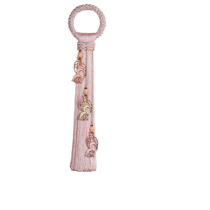 Στολισμός για λαμπάδα βάπτισης ροζ με πεταλούδες