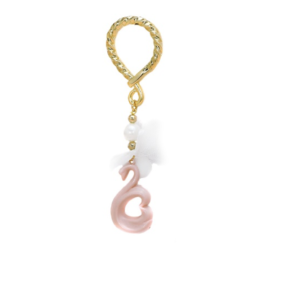 Μπομπονιέρα με ροζ κύκνο