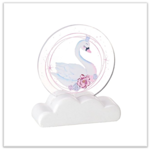 Μπομπονιέρα Κεραμικό Βραχάκι Με Plexi Κύκνος