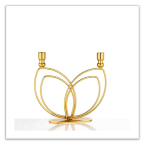 Κηροπήγιο Μεταλλικο Χρυσο LEAVES