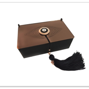 Θήκη Τράπουλας με Μάτι και Φούντα Γούρι