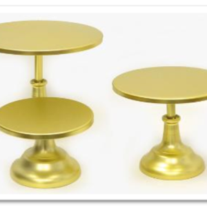 Μεταλλική Χρυσή Επιτραπέζια Βάση Σετ 3 Τεμάχια