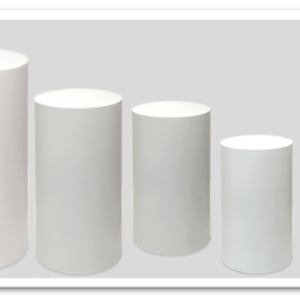 Μεταλλικό Στάντ Μάτ Λευκό Σετ/5