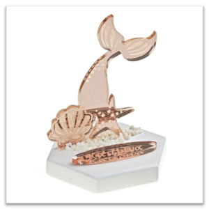 Βραχάκι Γοργόνα Ρόζ-Χρυσό με Όνομα