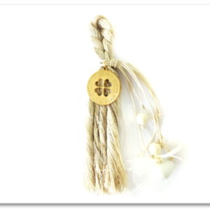 Μπομπονιέρα με Τετράφυλλο, Επιχρυσωμένο 24Κ