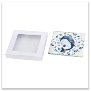 Σουβέρ Γυάλινο Φάλαινα