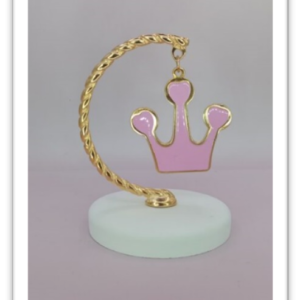 Ημικύκλιο με κορόνα με σμάλτο σε λεπτό τεχνητό βότσαλο