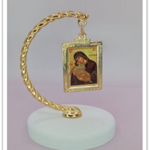 Ημικύκλιο με άγιο της επιλογή σας σε βότσαλο