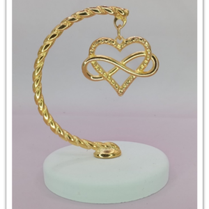 Ημικύκλιο με Καρδιά Άπειρο σε Λεπτό Τεχνητό Βότσαλο