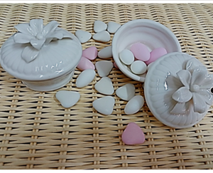 Κουτί πορσελάνινο στρογγυλό άσπρο DL4660