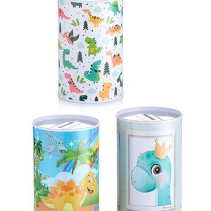 Μπομπονίερα Μεταλλικός Κουμπαράς Δεινόσαυρος 3 Σχεδίων