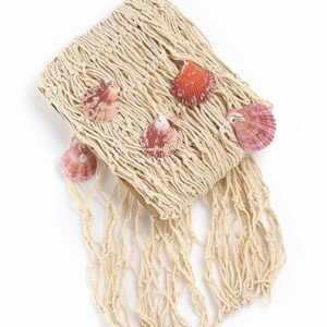 Διακοσμητικό Δίχτη Εκρού με Κοχύλια