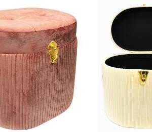 Βελούδινο Μπαούλο Καναπεδάκι Μεγάλο