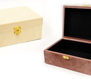 Βελούδινο Κουτί Μικρό Χρυσό Κλίπ