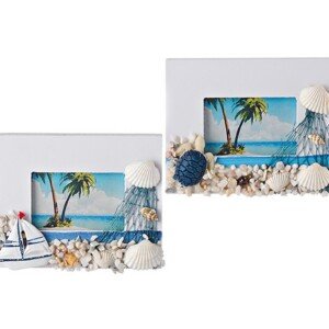 Μπομπονιέρα Ξύλινη Φωτογραφοθήκη Ναυτική με Μαγνήτη 2 Σχεδίων