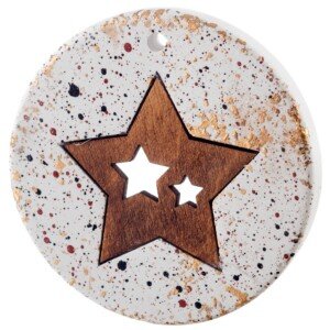 ΔΙΑΚΟΣΜΗΤΙΚΟ ΚΕΡΑΜΙΚΟ ΜΕ ΞΥΛΙΝΟ ΑΣΤΕΡΙ Κ857 7κ