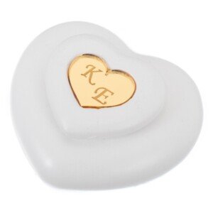 Κεραμική Μπιζουτιέρα Καρδιά & Αρχικά Κ901