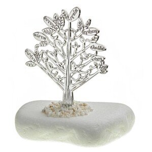 Μάρμαρο με Δεντρο Ζωης Ασημί NU1796