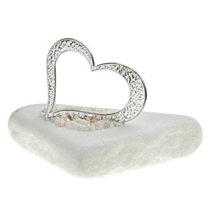 Μάρμαρο με Καρδιά Ασημί NU1794