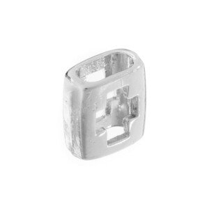 Μεταλλικός Σταυρός Τετράγωνος Ασημί Ε47 8*9χιλ